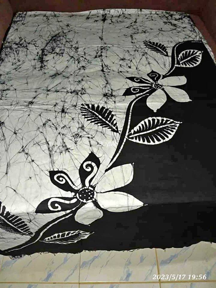 BATHIK DRESS - BLACK & WHITE