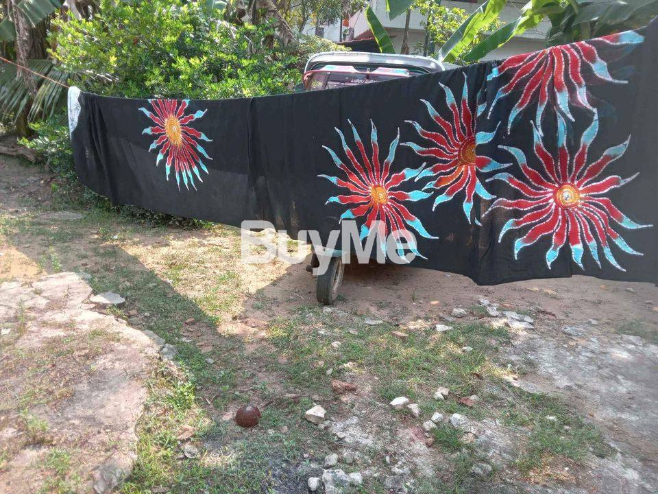 BATHIK SAREE-BLACK WITH BATIC MIX COLOUR