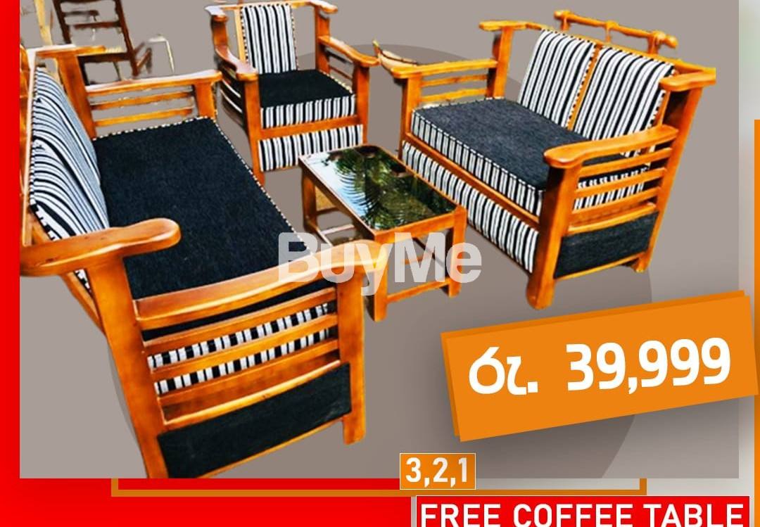 MAHOGANY SOFA (3,2,1)