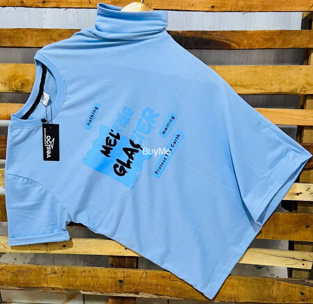 BLUE COLOR CREW NECK T-SHIRTS