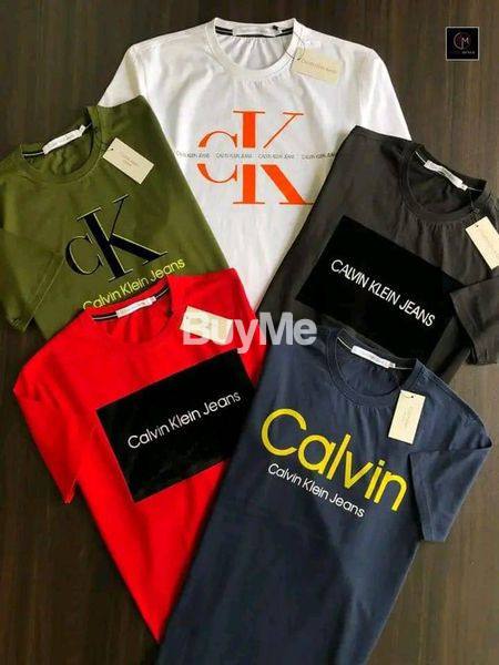 CREW NECK T-SHIRT MIX DESGIN (CK,CALVIN)