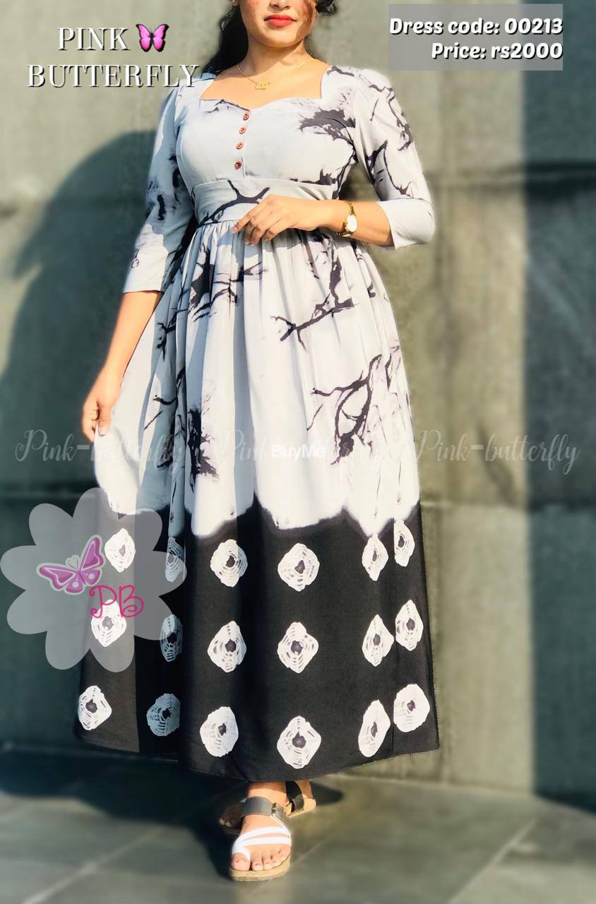 NEW DESIGN FROCKS - PINK BUTTERFLY