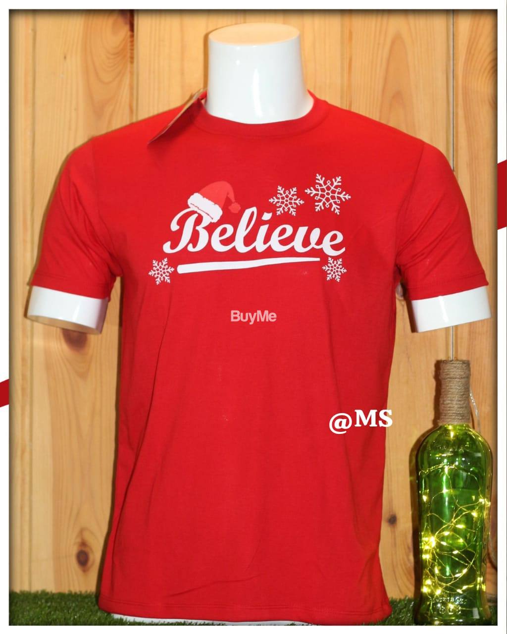 UNISEX SHOLDER PRINT T SHIRT