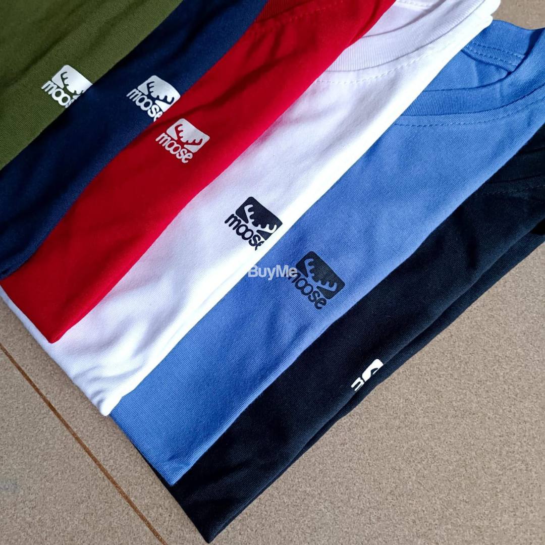 NEW ARRIVALS BIG SIZES-MOOSE CREW NECK T SHIRT