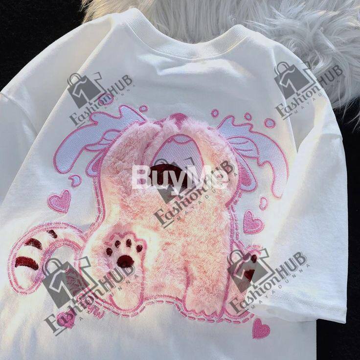 NEW LADIES BAGGY T SHIRT - WHITE