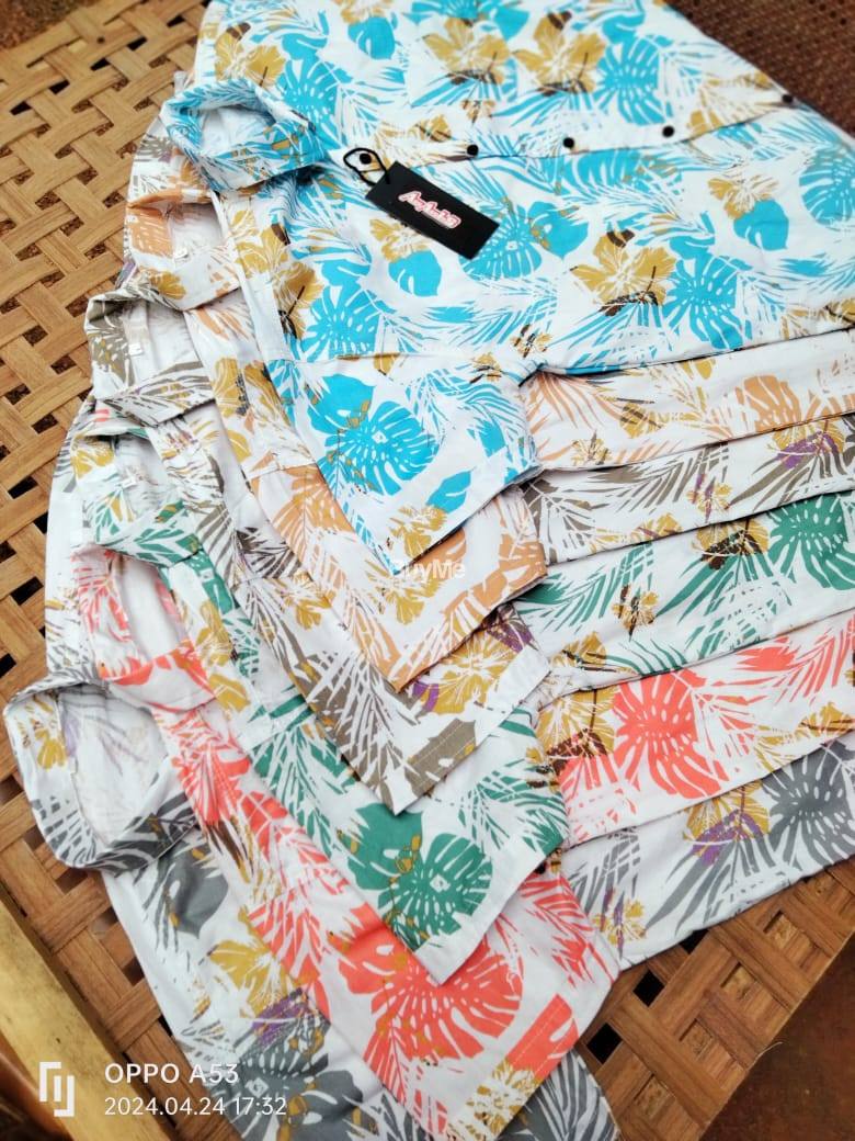 100% COTTON - SHIRT - FLORAL PRINTED