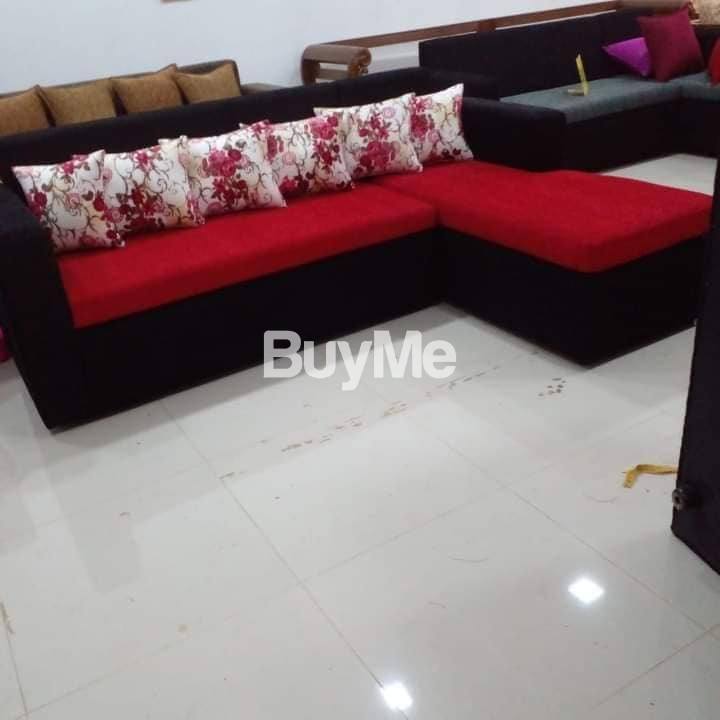 L SHAPE SOFA SET - 12