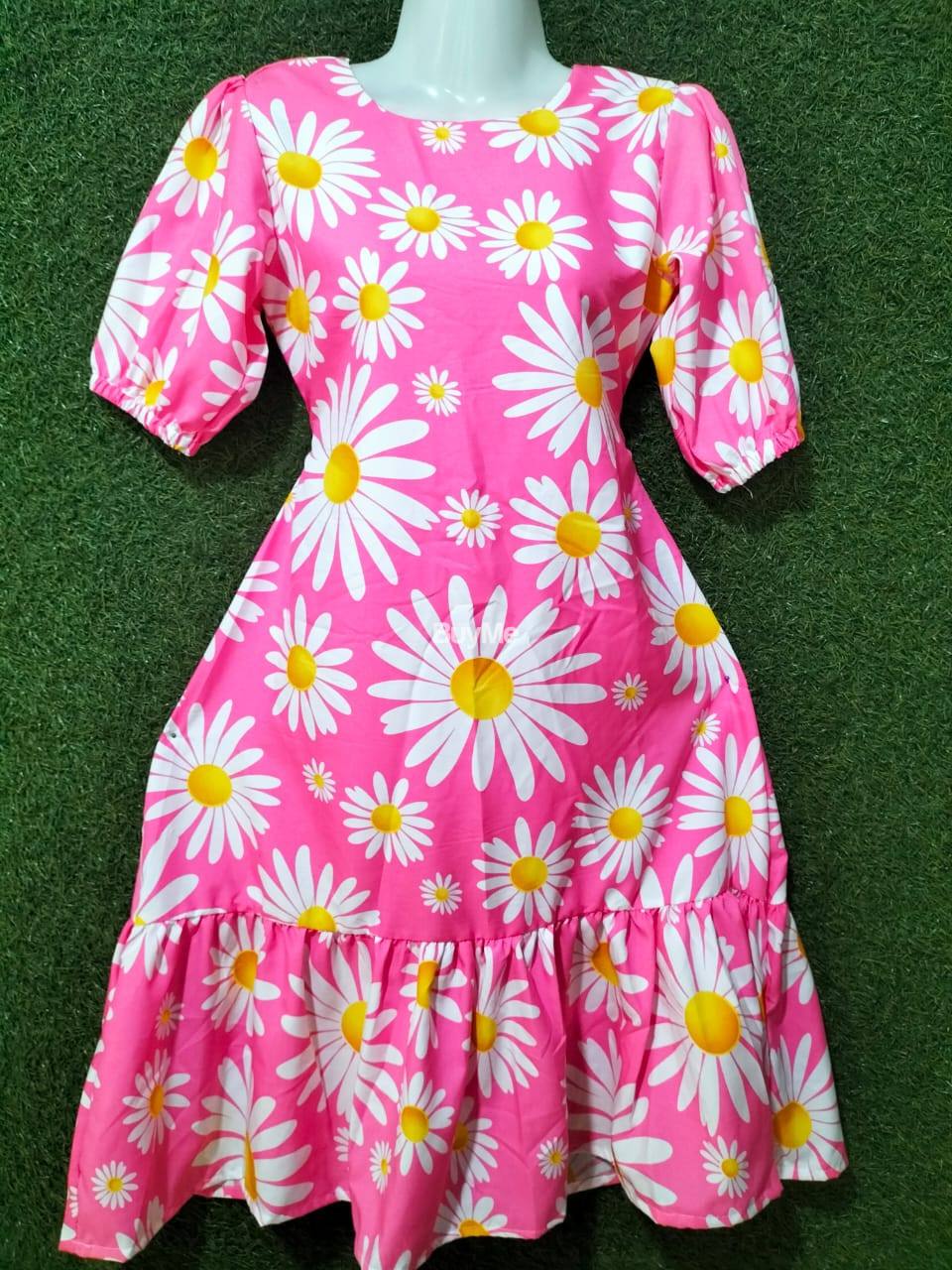 PINK & BLUE COLOUR FROCK FOR GIRLS