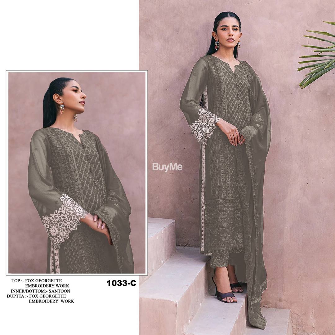 HEAVY FOX GEORGETTE SILK WITH MULTI THREAD
