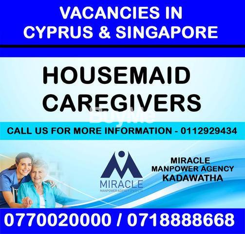 VACANCIES IN CYPRUS & SINGAPORE - CAREGIVERS