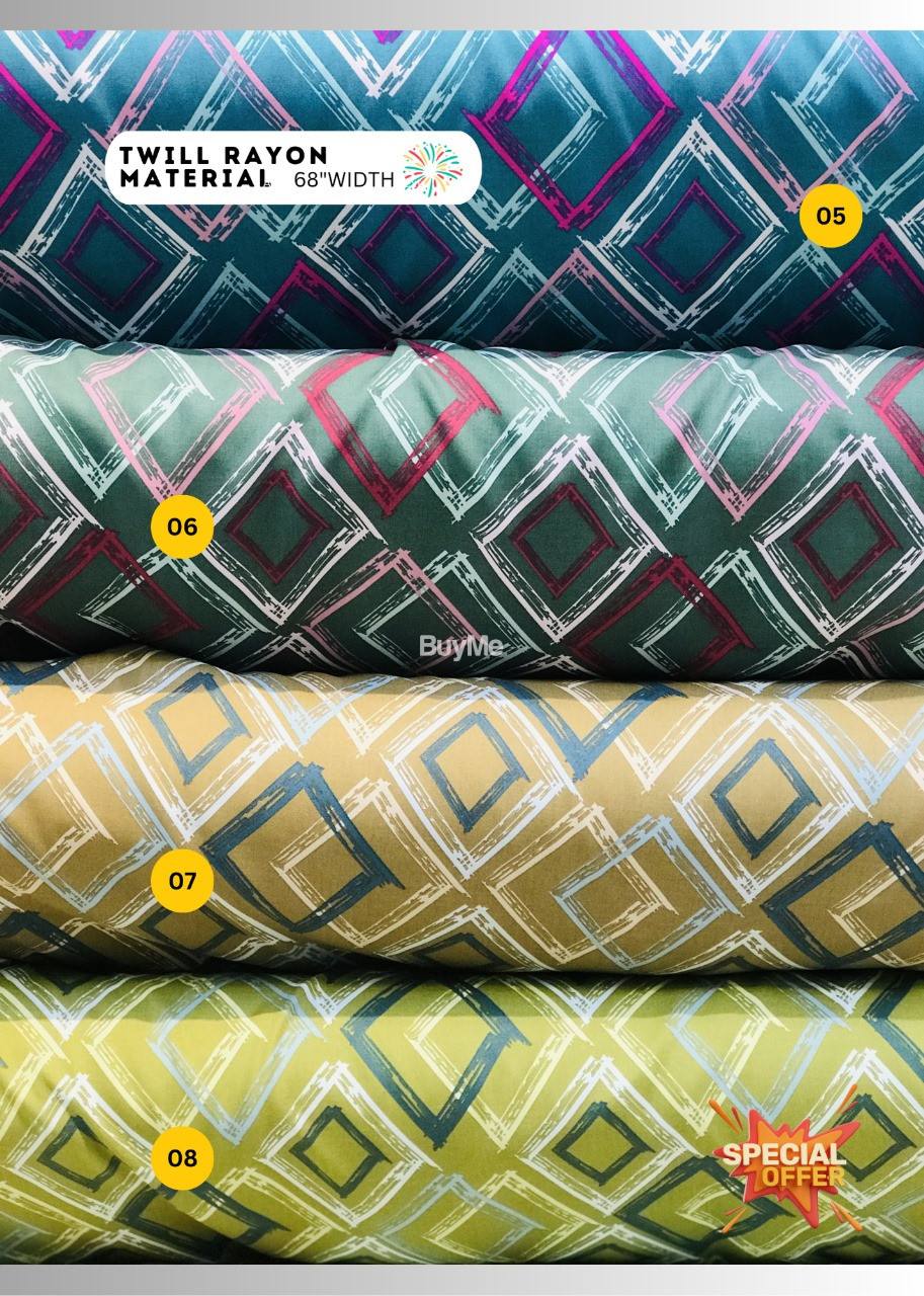 TWILL RAYON MATERIAL DESIGN NO. 2