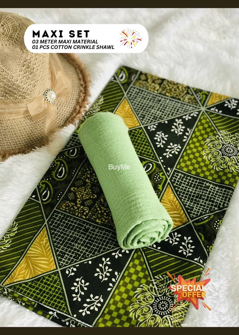 MAXI SET MATERIAL - 18 (GREEN)
