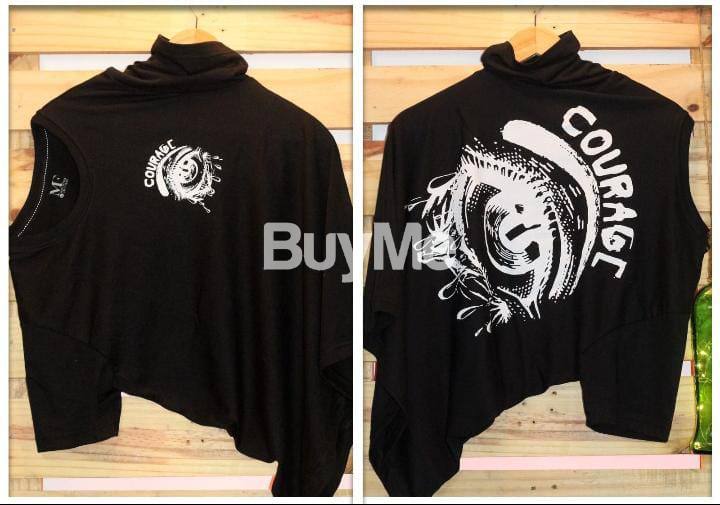 BACK SIDE PRINT T SHIRT - COURAGE