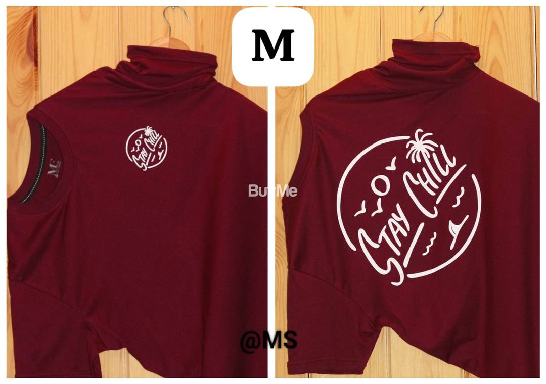 STAY CHILL DOUBLE SIDE PRINTED T SHIRTS
