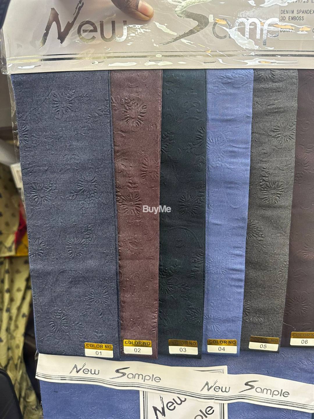 EMBOSED DENIM METARIALS