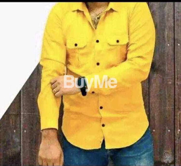 DOUBLE POCKET SHIRT - YELLOW