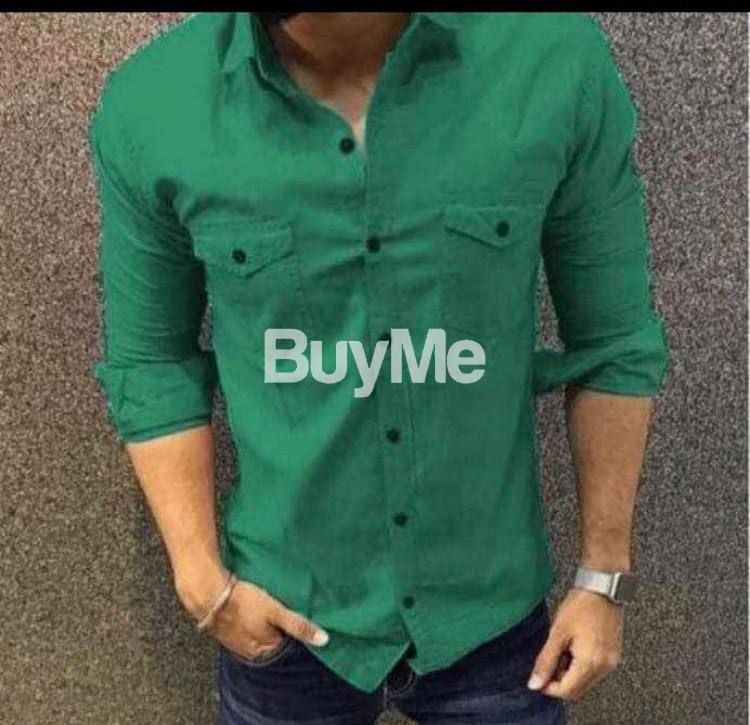 DOUBLE POCKET SHIRT - GREEN (FOR MENS)