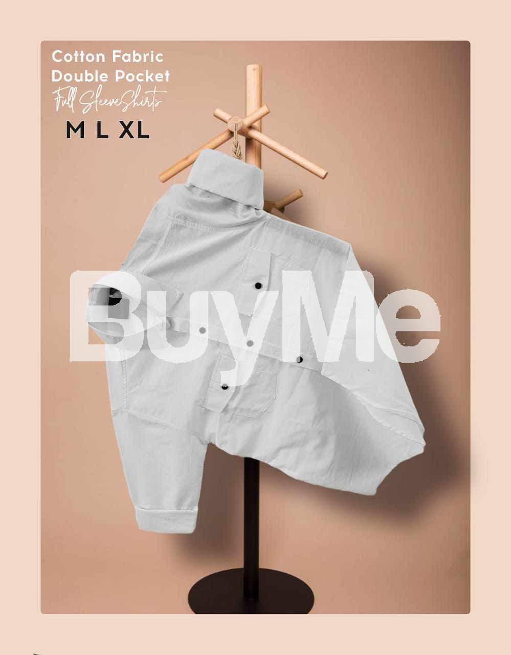DOUBLE POCKET SHIRT - WHITE