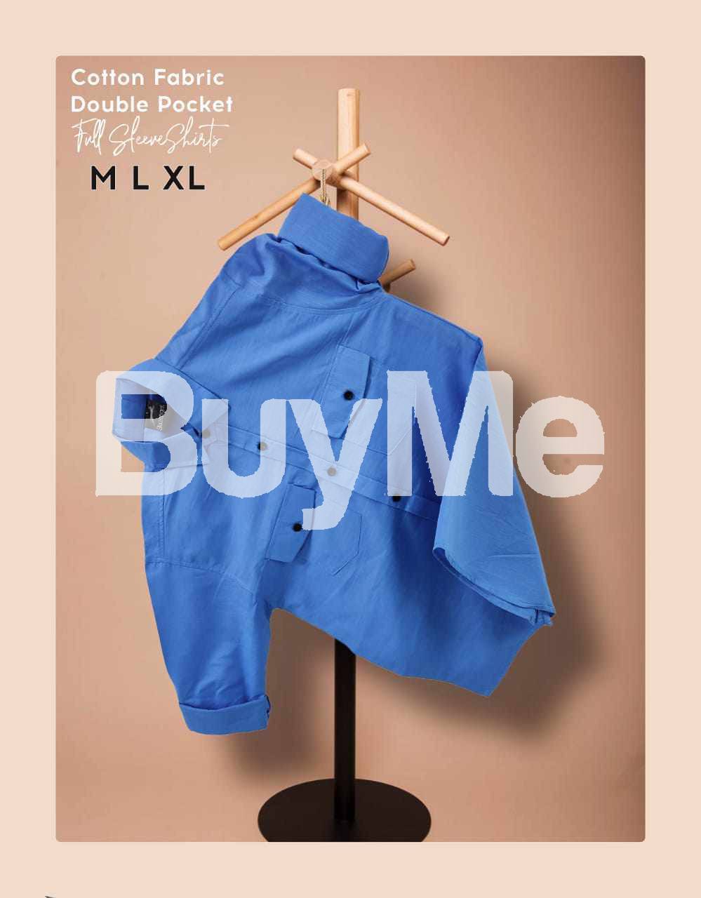 DOUBLE POCKET SHIRT - BLUE