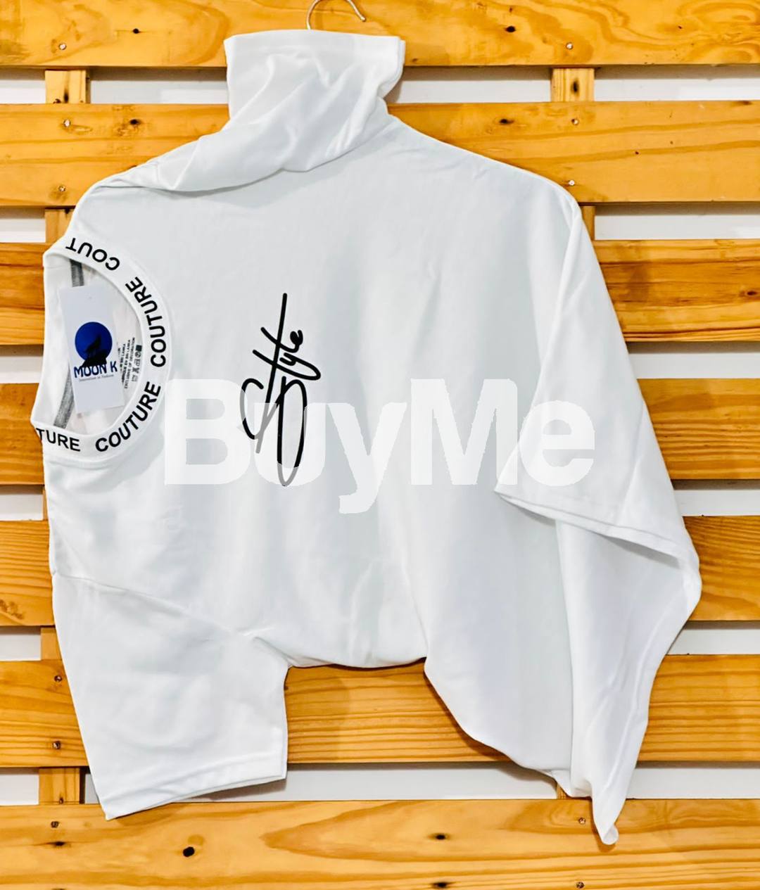 BACK SIDE PRINT T SHIRT- WHITE