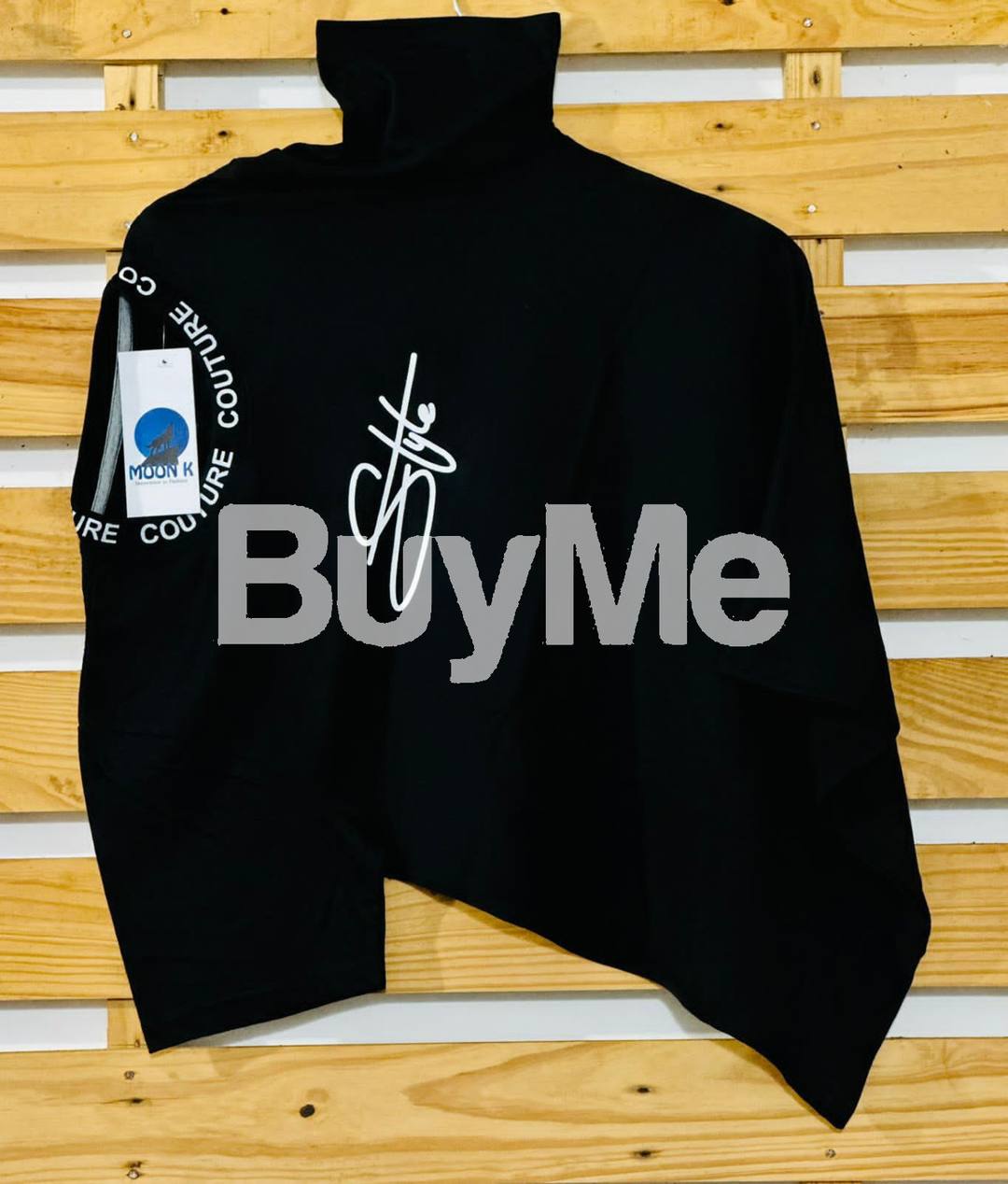 BACK SIDE PRINT T SHIRT - BLACK
