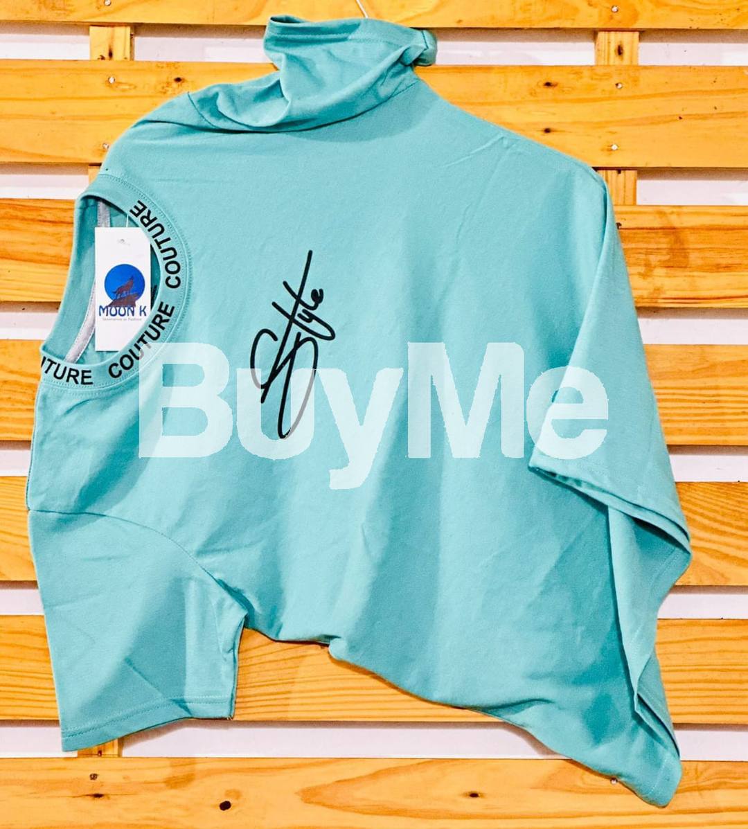 BACK SIDE PRINT T SHIRT - SKY BLUE