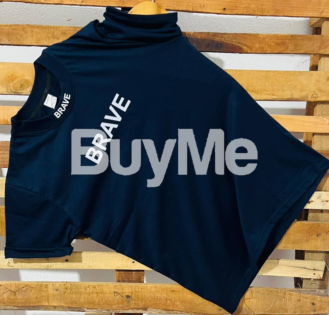 T - SHIRT FOR MEN (BRAVE) - DARK BLUE
