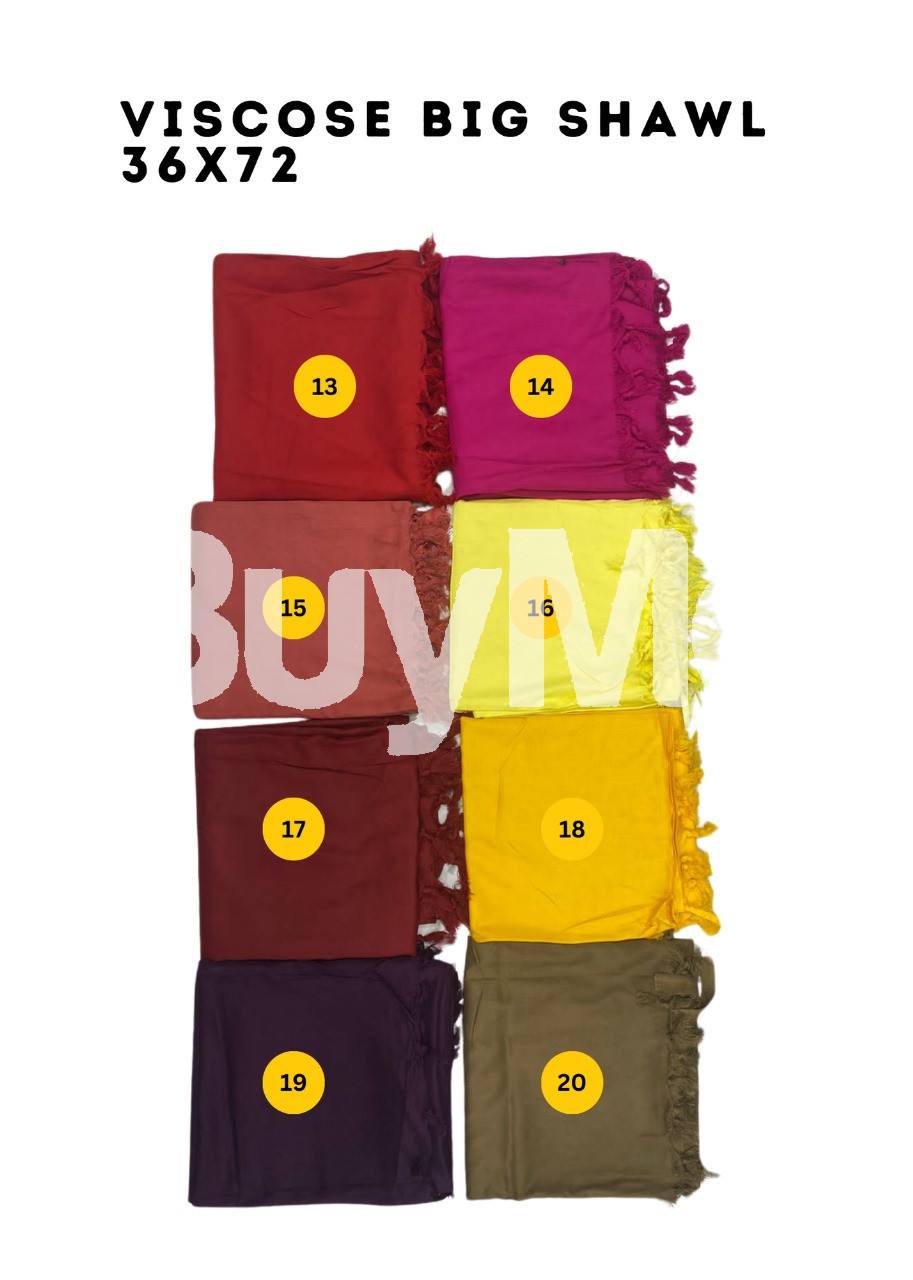 VISCOSE BIG SHAWL - 36×72