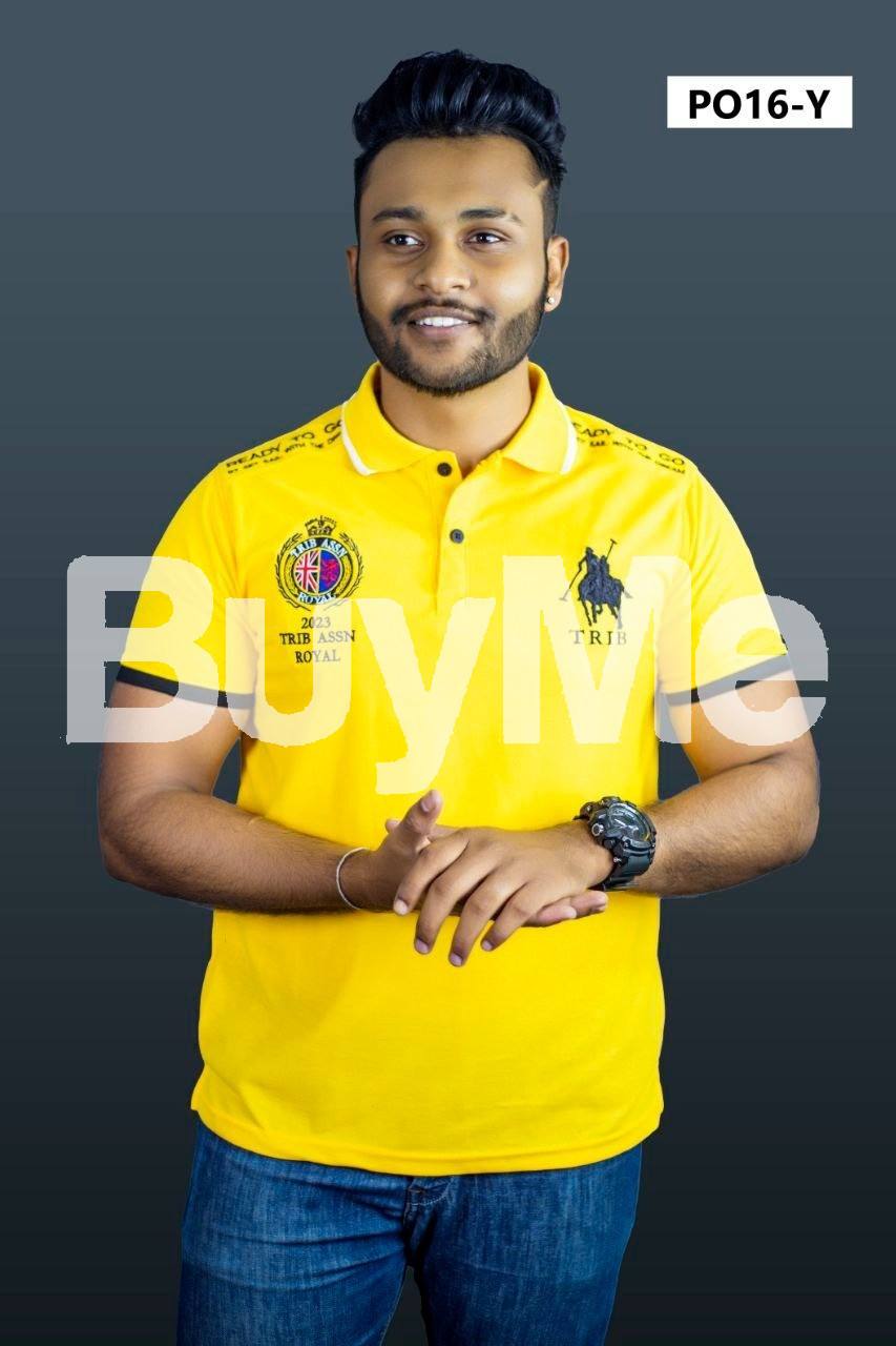 POLO BRAND T - SHIRT SHORT SLEEVED - YELLOW