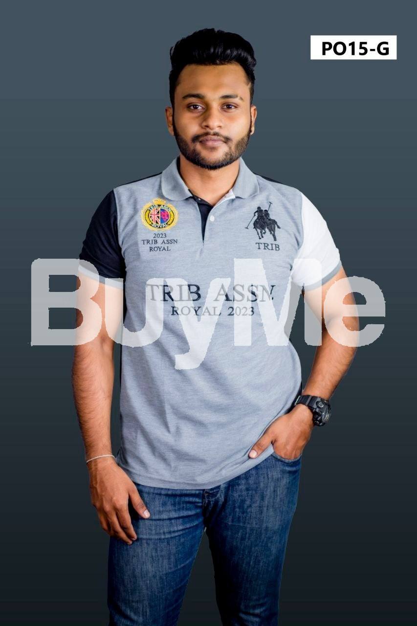TRIB BRAND T - SHIRT SHORT SLEEVED - GREY