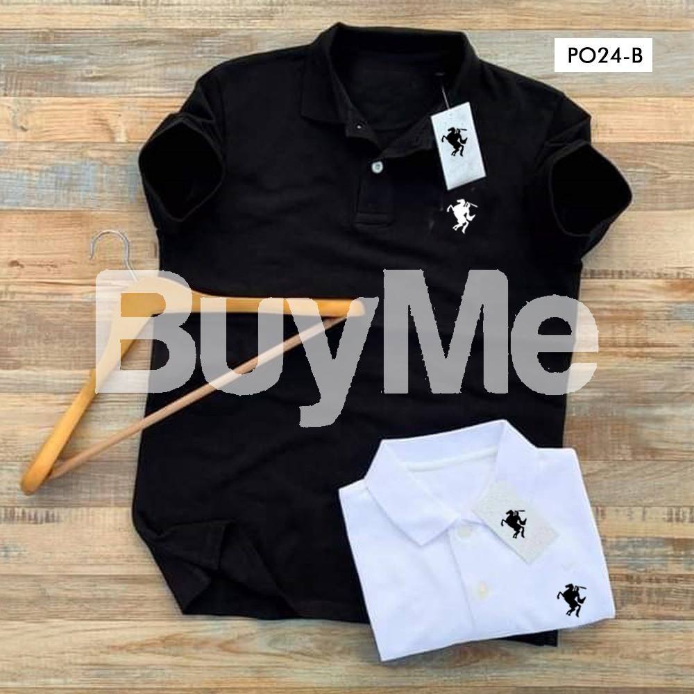 POLO BRAND T - SHIRT SHORT SLEEVED - BLACK