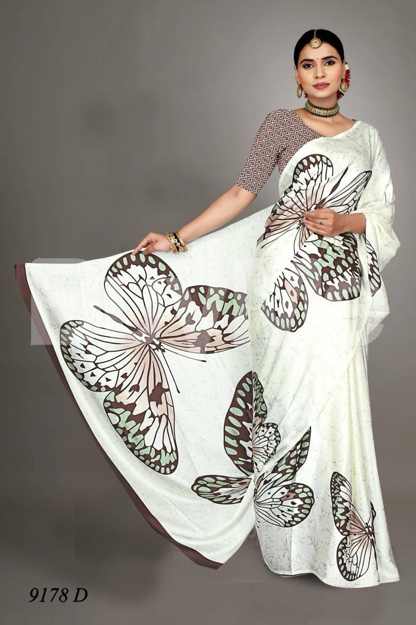 VALENTINA SILK BATIK - BROWN & WHITE