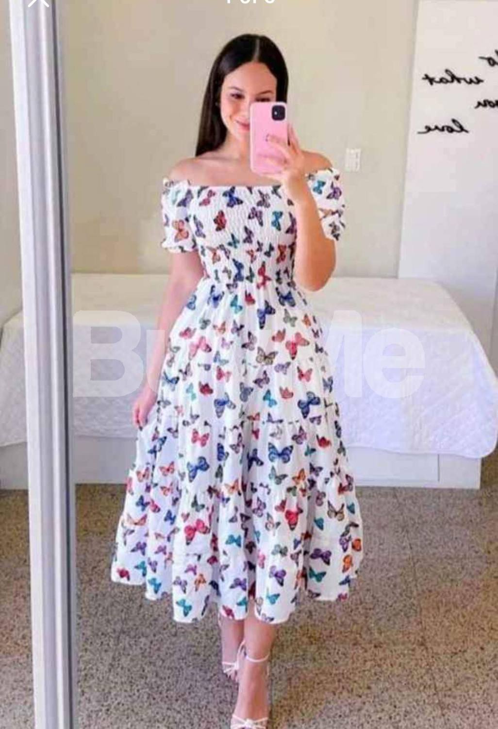 NEW BUTTERFLY DESIGNED FROCK