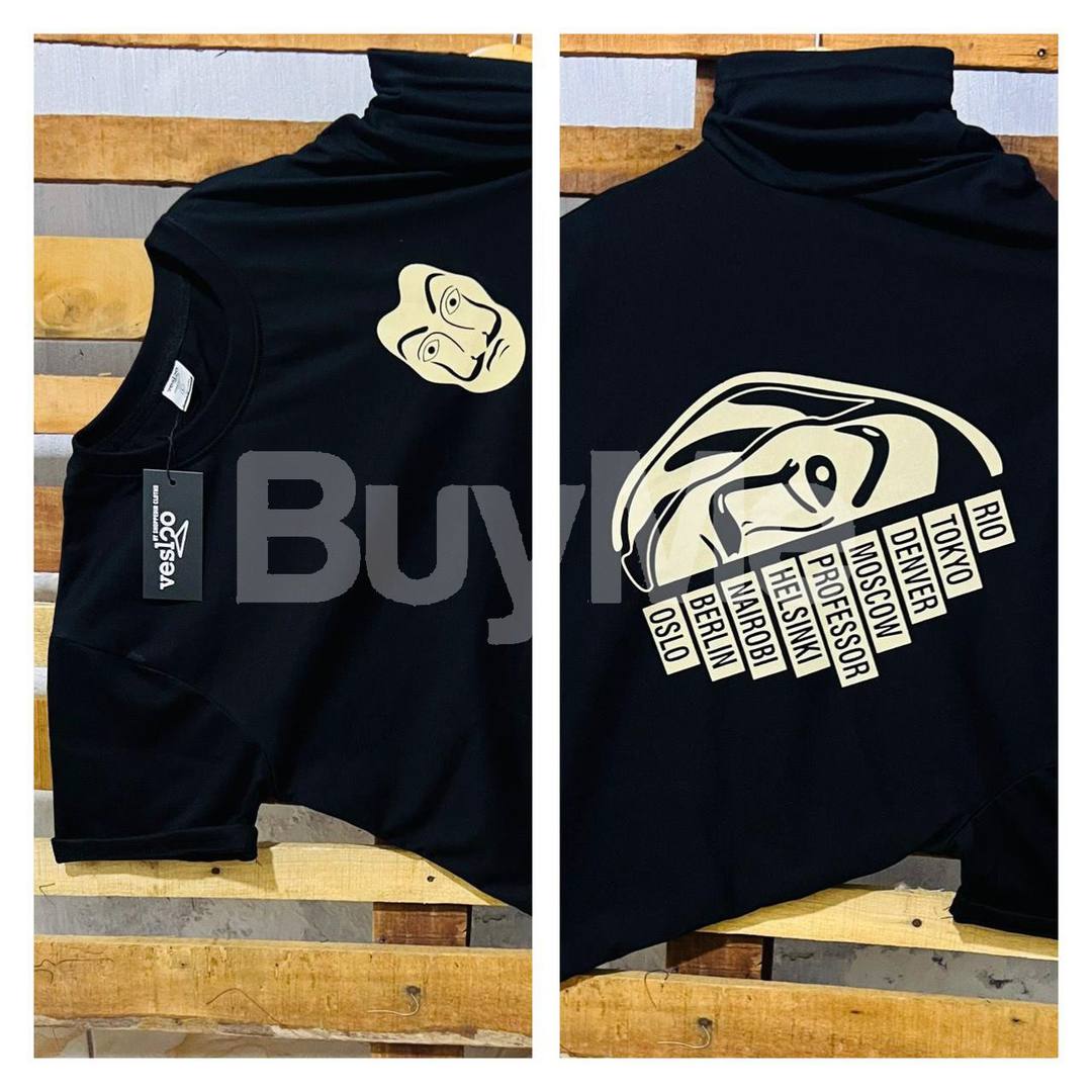 BLACK COLOUR VESLOO BRAND T-SHIRT