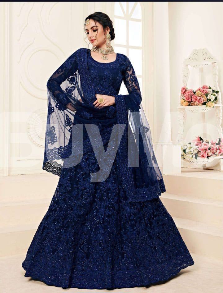 LEHENGA SET - NAVY BLUE