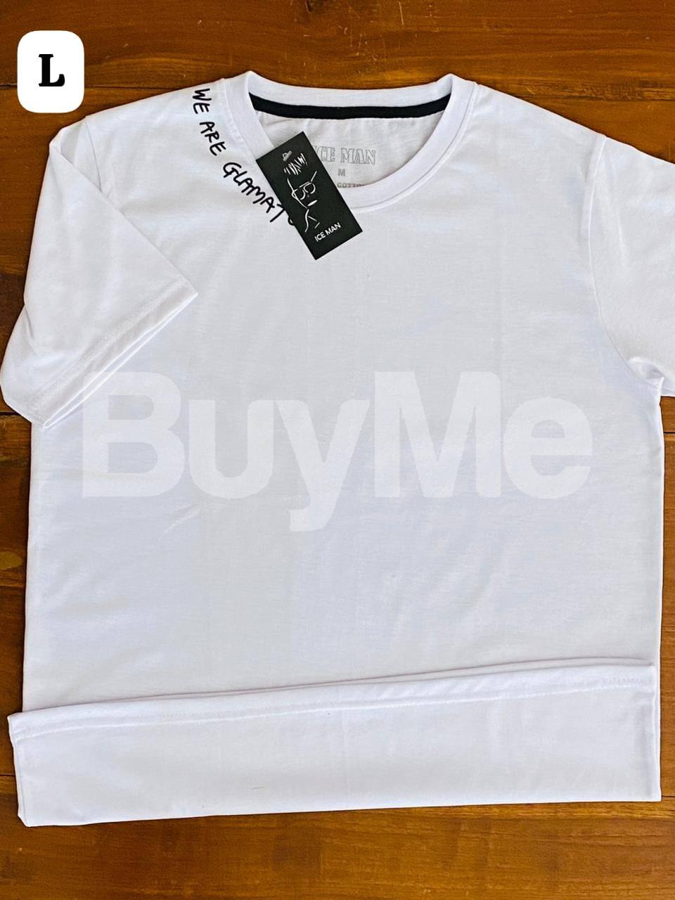 PREMIUM QUALITY COTTON CREW NECK UNISEX T- SHIRT -WHITE