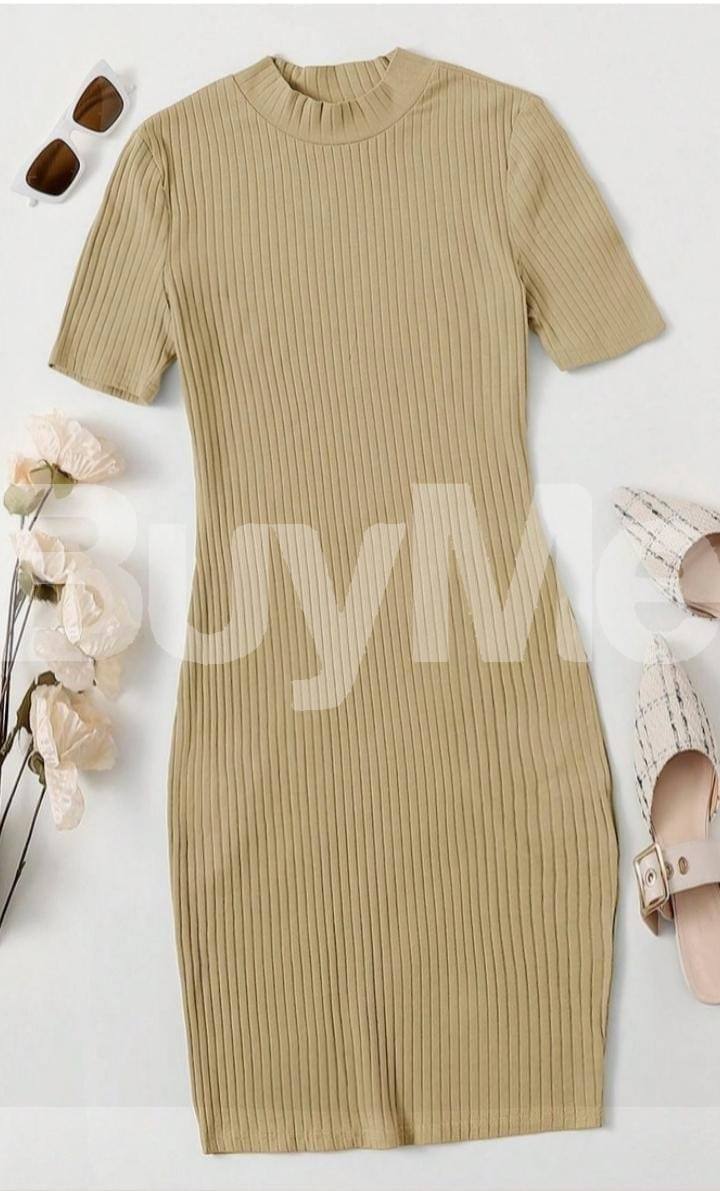 NECK BODYCON DRESS