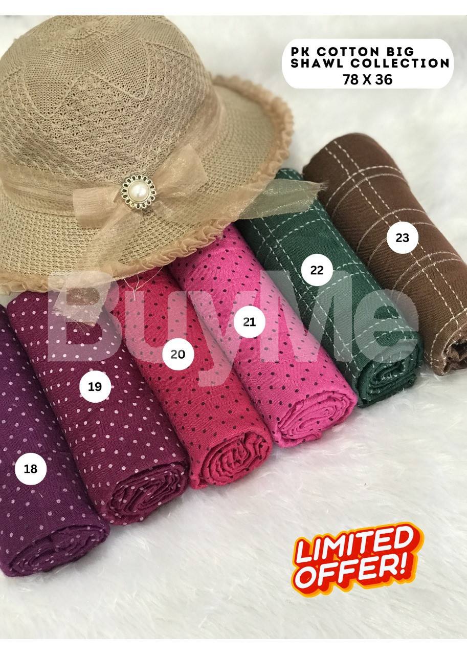 PK COTTON BIG SHAWLS