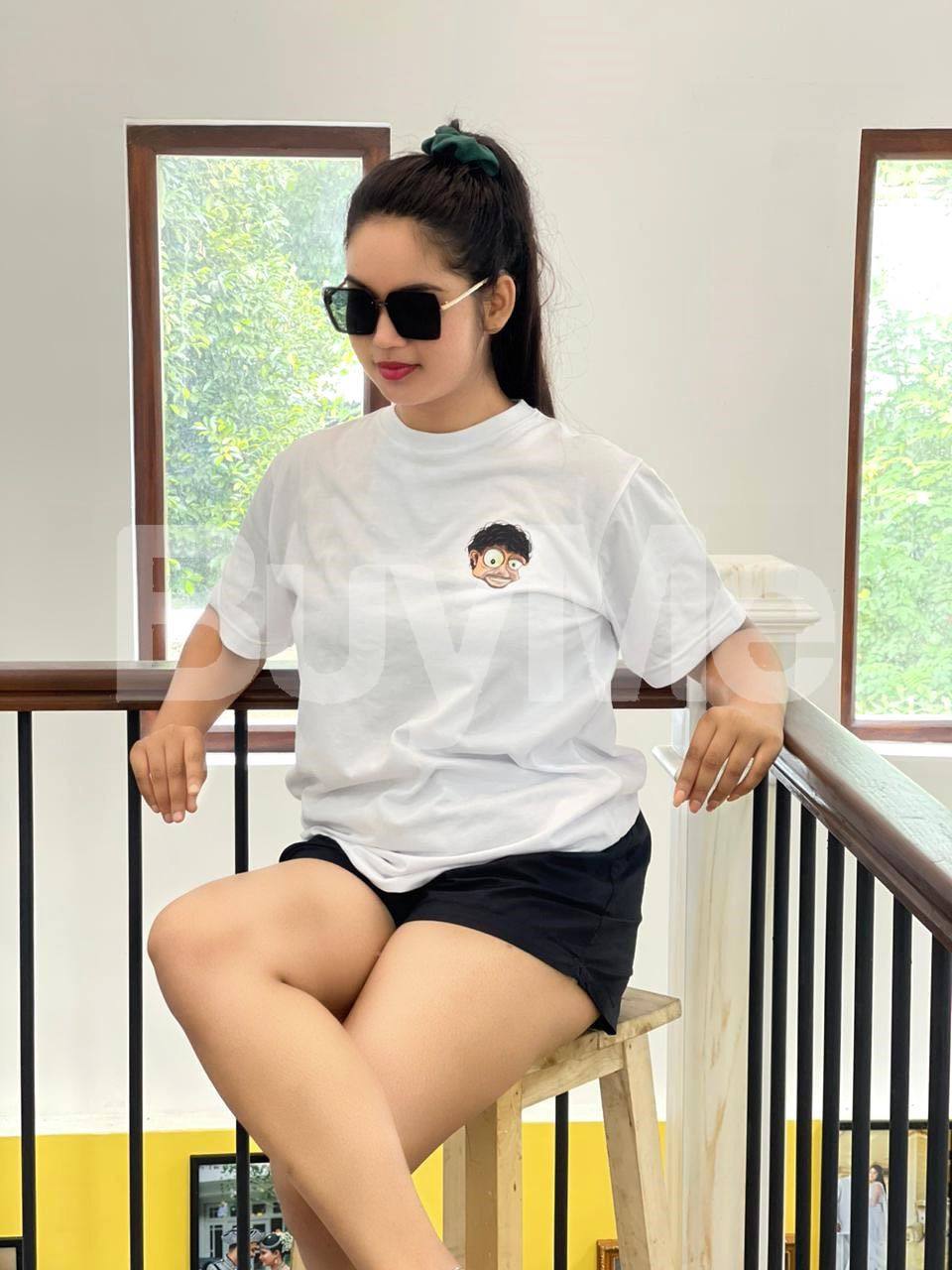 TRENDY WORDING PRINTED T SHIRTS