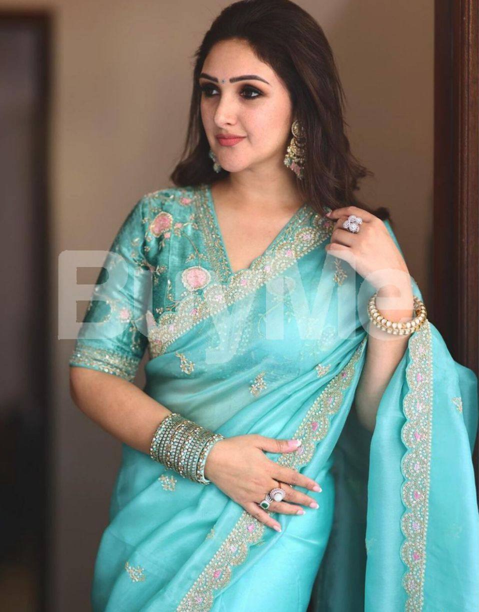 INDIAN SAREE - BLUE