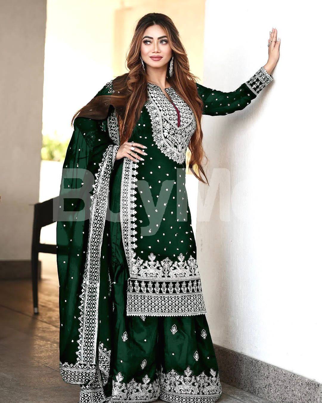 GREEN KURTHA - XL / XXL
