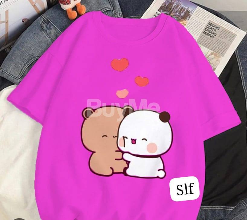LADIES BAGGY T SHIRT - PINK