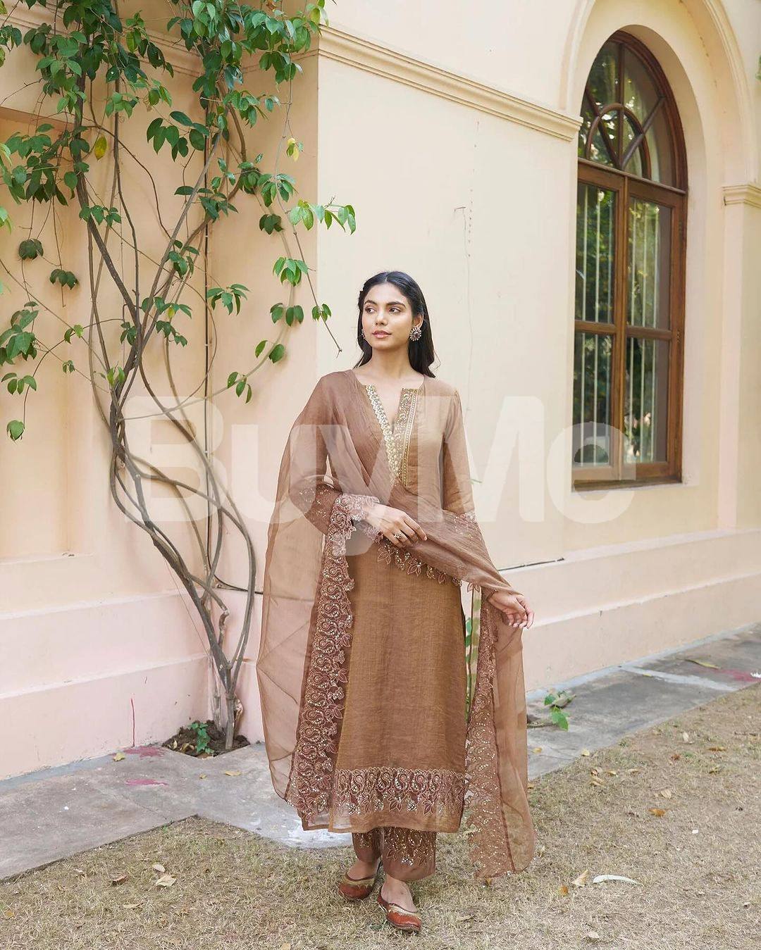 BROWN COLOR SALWAR KIT