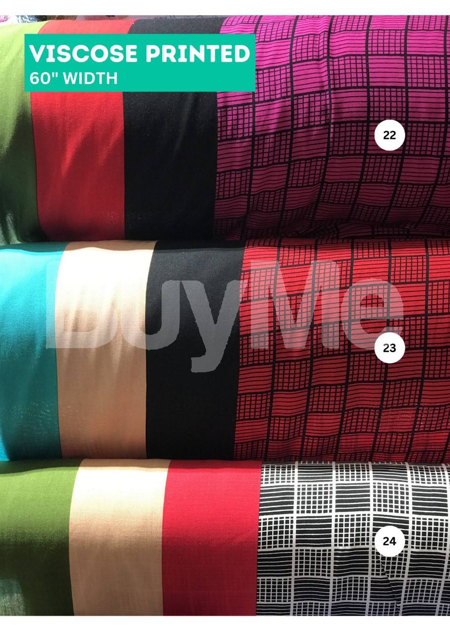 VISCOSE PRINTED MATERIAL 60"WIDTH