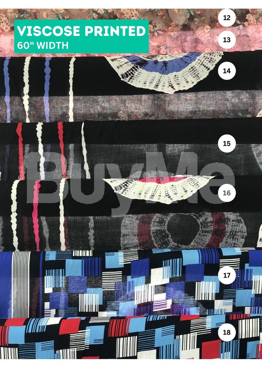 VISCOSE PRINTED MATERIAL 60"WIDTH