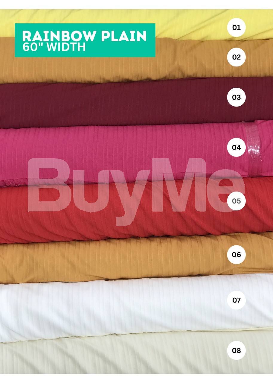 RAINBOW PLAIN MATERIAL 60"WIDTH