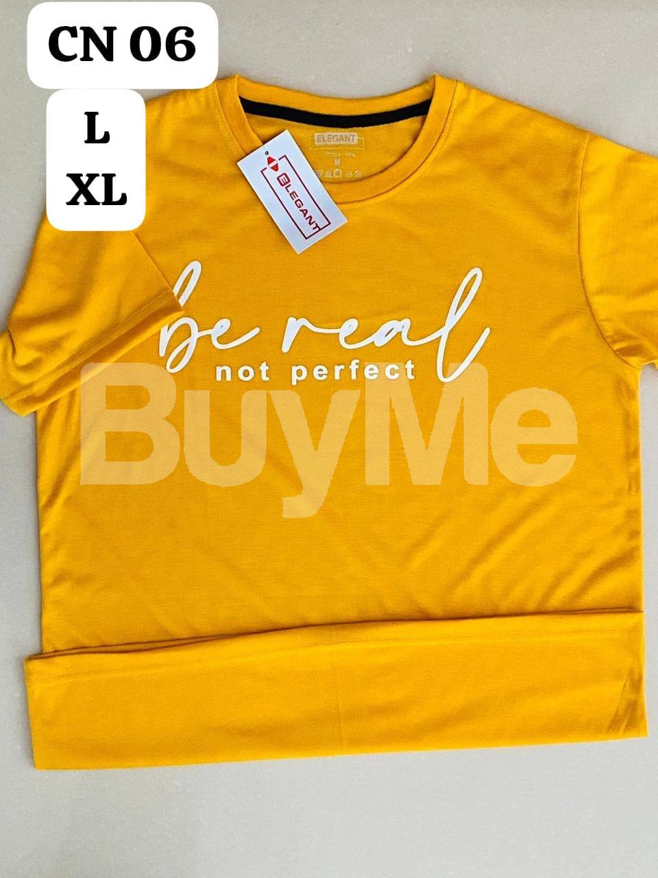 PREMIUM QUALITY COTTON CREW NECK UNISEX T-SHIRT - YELLOW
