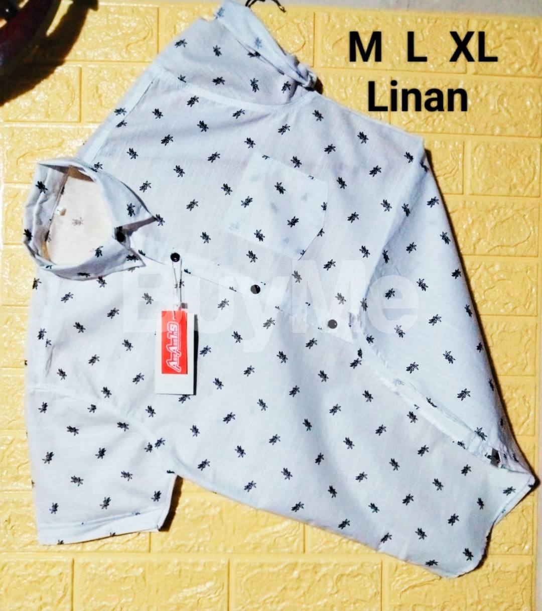 LINAN MATERIAL HALF SHIRT