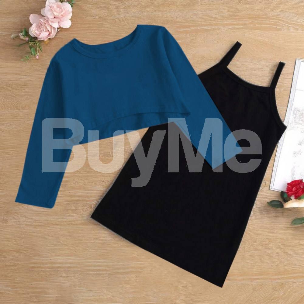L701 - CROP ONLY DARK BLUE