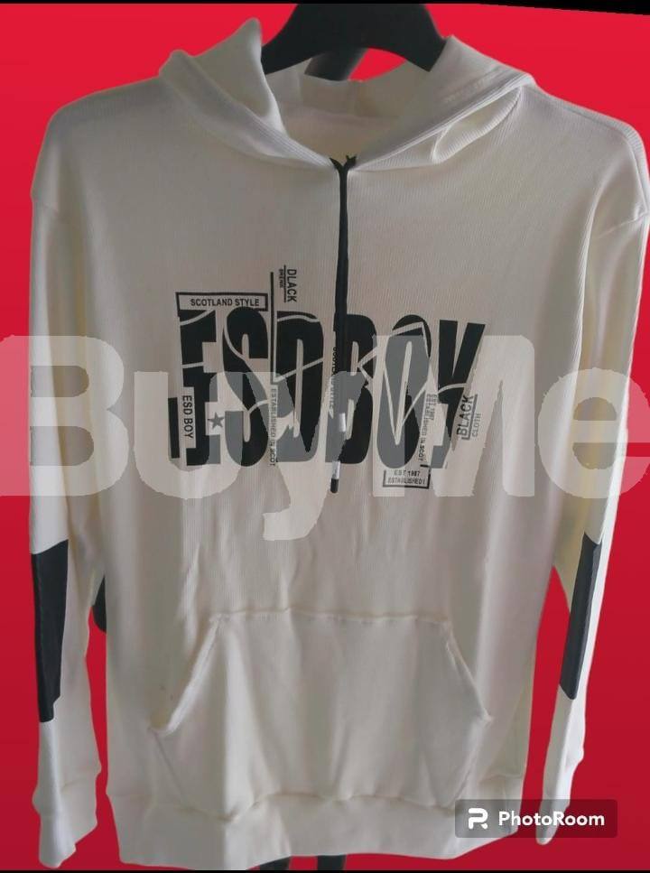 MENS CASUAL HOODED T SHIRT WITH POCKET - GREY